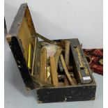 Pine Tool Box with contents – hammers, hatchet etc