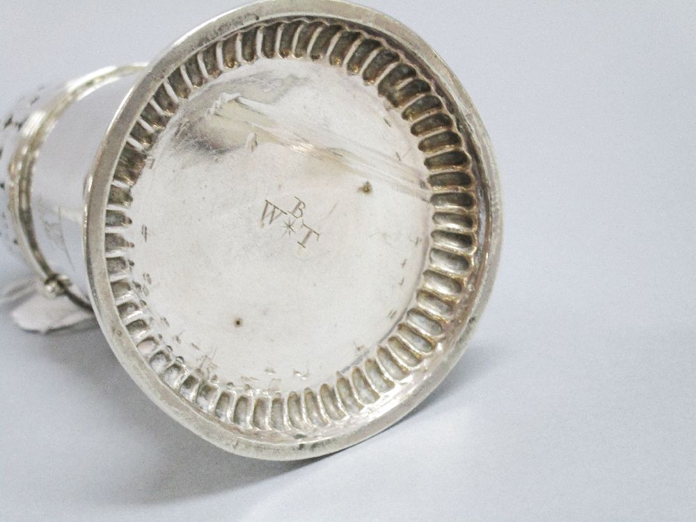 William III lighthouse sterling silver Caster, marked 1696, London, TB?, Approx 19cm H , 300g - Image 3 of 4