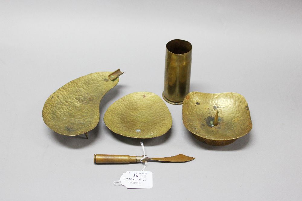 Assortment of trench art