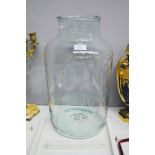 Large French preserving bottle with rolled lip, approx 45cm H x 26cm W