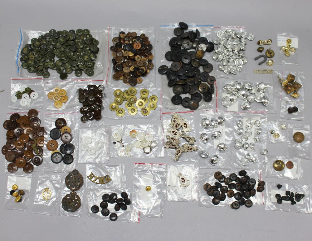 A fine group of Australian military buttons, etc. Over 500 items
