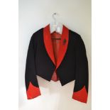 Choice and rare Australian military mess dress jacket circa 1900 in dark blue and red with rank