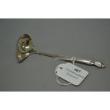 Georg Jensen Acanthus / Dronning ladle, By Johan Rohde, marked post 1945 Jensen mark approx 12cm