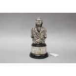 Naval bust of the figure head of HMS Hastings "Last of the wooden walls of England" celebrating