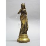 Antique French A Carrier-Belleuse bronze figure, titled "Liseuse" Par Carrier Belleuse (G Prix du