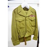 Choice Australian military WWII / WW2 era uniform consisting of; i) battle dress jacket dated 1945