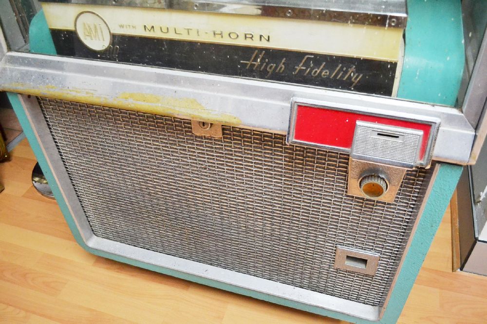 Jukebox, AMI 200 with multi-horn high fidelity in aqua coloured case - Bild 5 aus 6