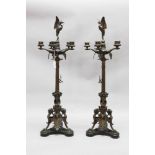 Exceptional quality pair of French Antique 19th century Ferdinand Barbedienne Foundry bronze