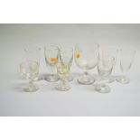 Good assortment of antique 18th / 19th Century French glasses