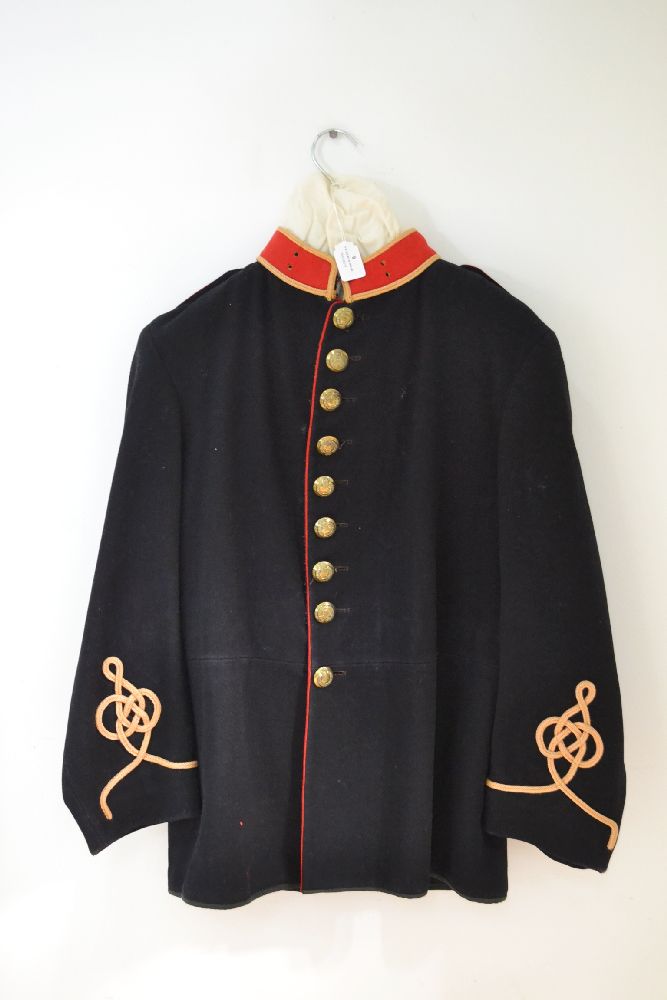 Choice and rare Australian Artillery bandsman’s uniform consisting of; i) dark blue tunic complete