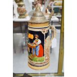 Vintage German stein, approx 26cm H