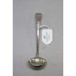 19th century Scottish provincial sterling silver toddy ladle, marked ABDN, JD approx 16cm L, 46g