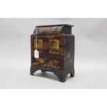 Small French cabinet, approx 28cm H x 22cm W x 12cm D