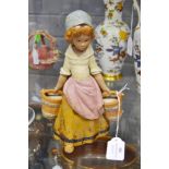 Lladro washing maid figure with Gres finish Marked Lladro Daisa Spain 1973 approx 22cm H