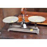 Set of French balance scales, approx 35cm L