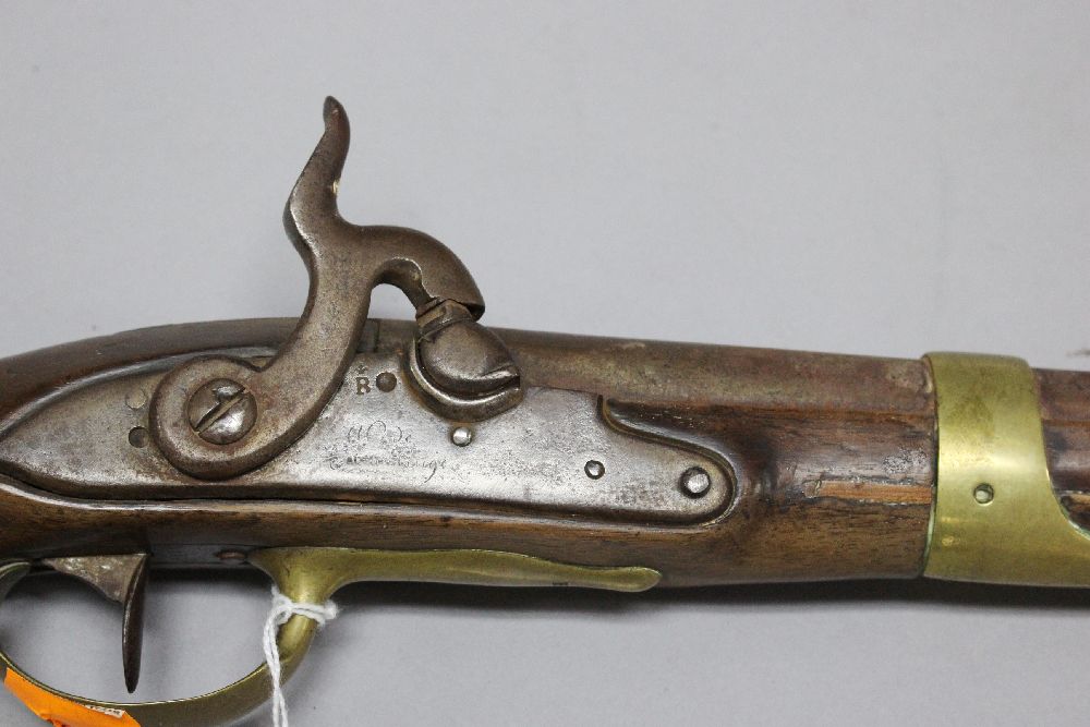 Antique mid 19th century French percussion pistol, Officially converted from flintlock, approx - Bild 2 aus 4