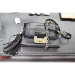 Diane Von Furstenberg (DVF) Black Harper mini shoulder bag. Good condition