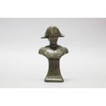 French spelter bust of Napoleon, approx 13cm H