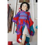 German Oriental doll, approx 54cm H