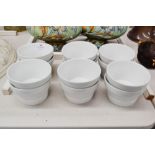 Twelve small Keno white bowls (12)