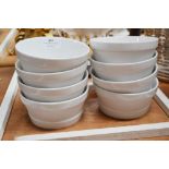 Eight Keno white bowls (8)