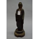 Japanese, Meiji period standing Buddha figure, purchased in 1982 from a private collector in