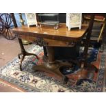 William IV rosewood TOL card table.