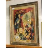 Framed coloured print of PEARS ANNUAL.