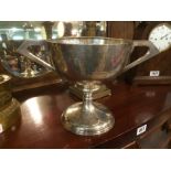 English Silver Cup presented to Robert A Mullan Esq.BA by Newrys Sessional Bar August 1923.