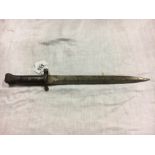 19th. C. rifle bayonet.