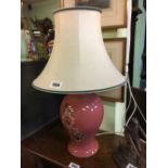 Decorative ceramic table lamp.