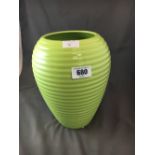 Retro green vase.