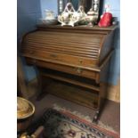 20th. C. Oak roll top desk.