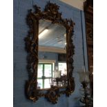 Irish 18th C. style gilt wood Pier mirror of large proportions.