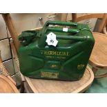 Original metal BP THERMIXINE jerry can.