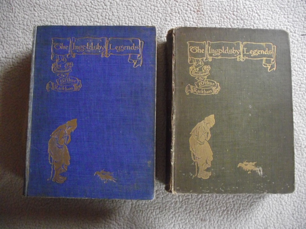 2 Books - The Ingoldsby Legends illustrated by Arthur Rackham - William Heinemann London 1910 and