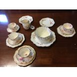 Miscellaneous lot of part tea service. (16 pieces).