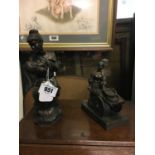 GENESIS figure of Mother and child and bronzed figure of MOLLY MALONE.