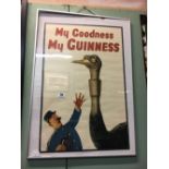 Framed advertising print of MY GOODNESS MY GUINNESS.