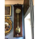 Exceptional quality William IV rosewood regulator clock of large proportions.