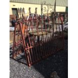 Pair heavy cast iron Entrance gates. 10ft wide x 4ft 6Inches high.