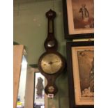 Victorian rosewood wall barometer.