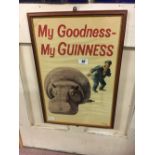 Framed MY GOODNESS MY GUINNESS advertisement.