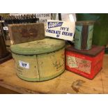 Miscellaneous lot of advertising sweet tins and boxes.