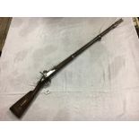 19th. C. percussion capped musket.