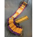 Two Orange Order Sashes.