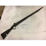 19th. C. percussion capped rifle.