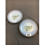 Pair of B & G Copenhagen plates.