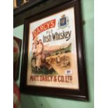 DARCY'S Old Irish Whiskey advertisement.