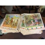 Collection of coloured prints. MACMILLAN's PROJECTS AND PICTURES.